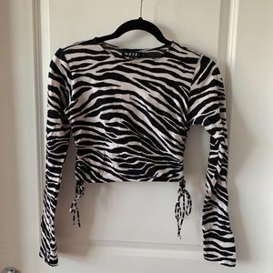 motel rocks zebra top